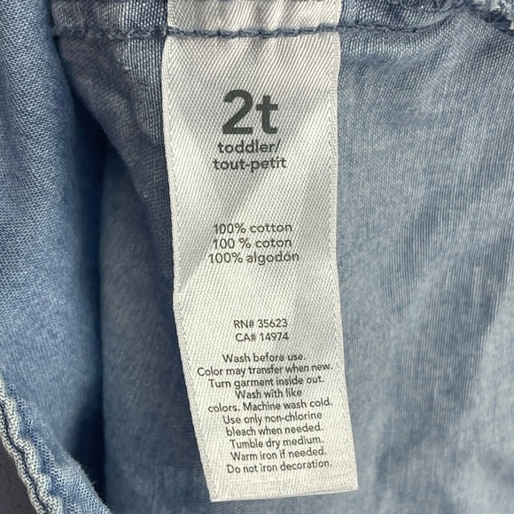 Carters size 2T Chambray double breasted light weight coat - Picture 4 of 4